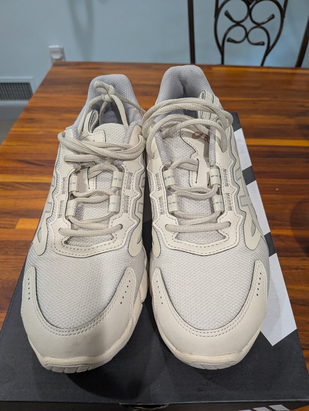 Asics Women's Athletic Sneakers in Light Beige Worn Once